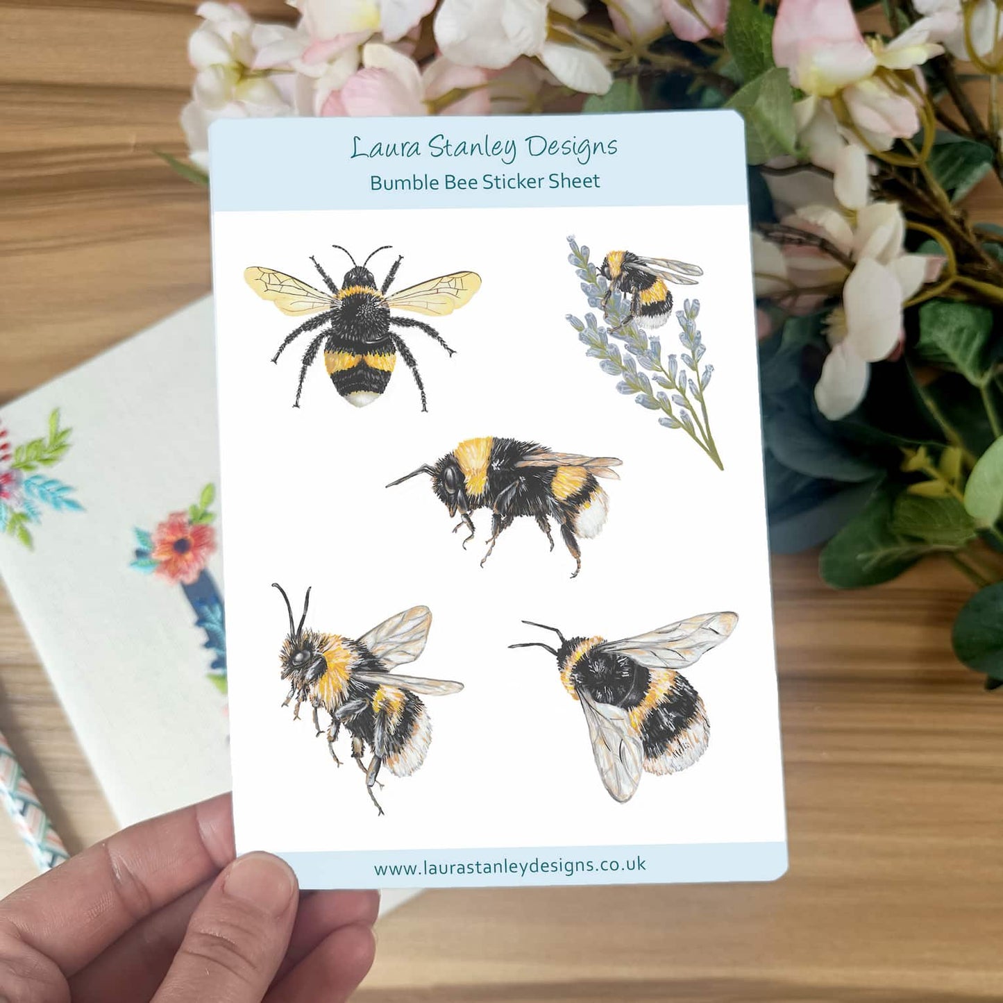 British Bumble Bee Sticker Sheet