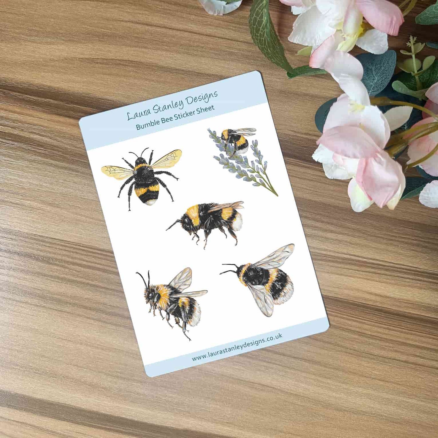 British Bumble Bee Sticker Sheet