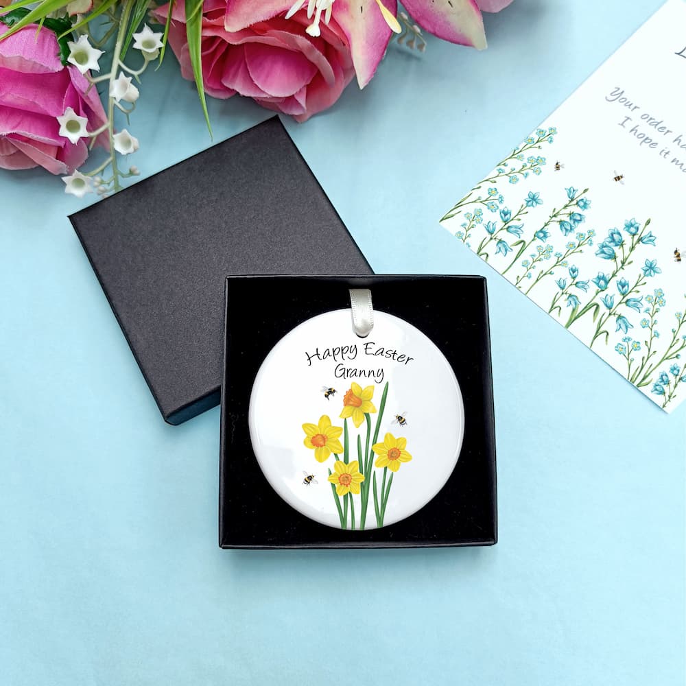 Personalised Daffodil Easter Decoration