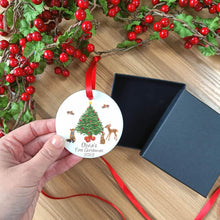 Load image into Gallery viewer, personalised baby Christmas decoration 
