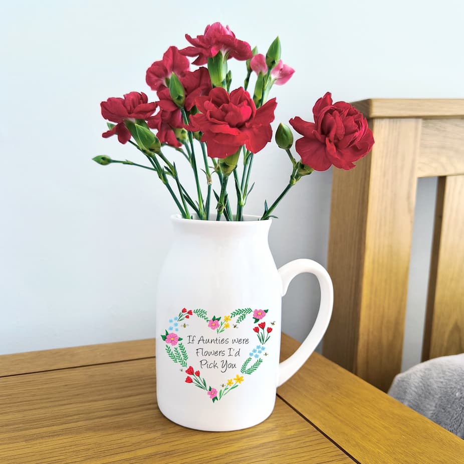 small flower vase, if mums were flowers