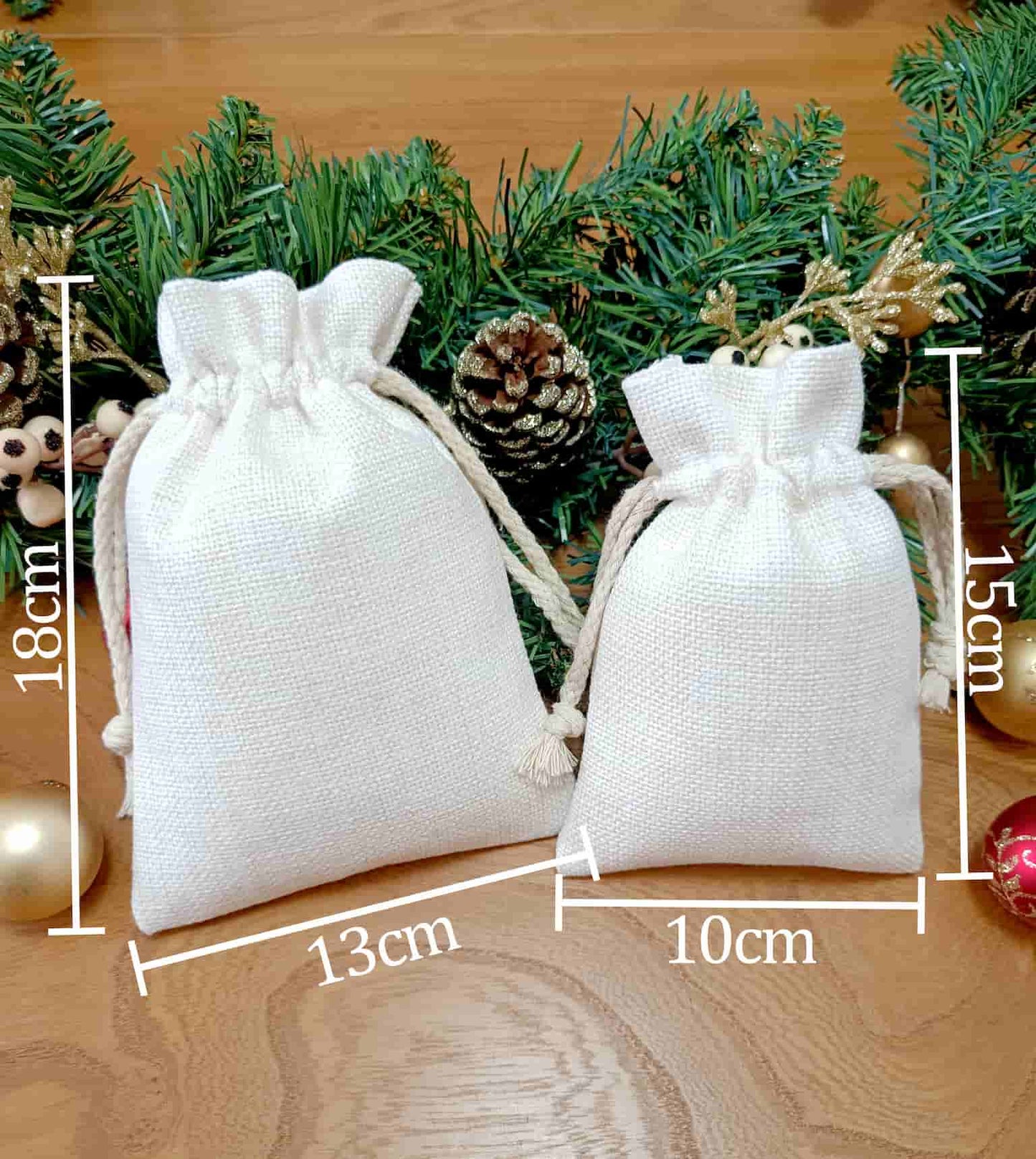 Personalised Woodland Christmas Gift Bag