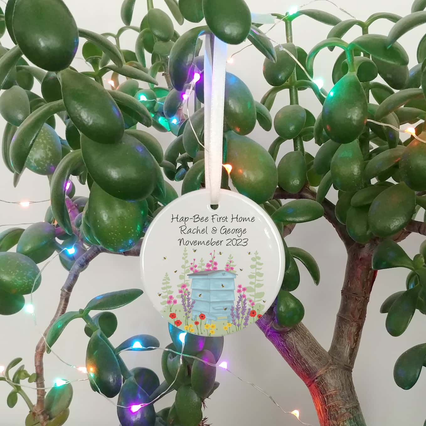 Personalised New Home Ceramic Decoration