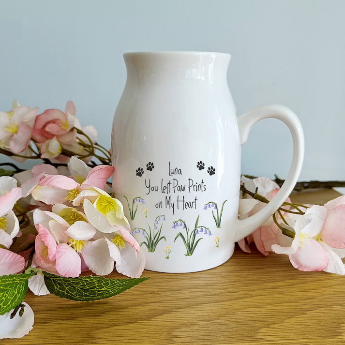Personalised Pet Memorial Flower Vase