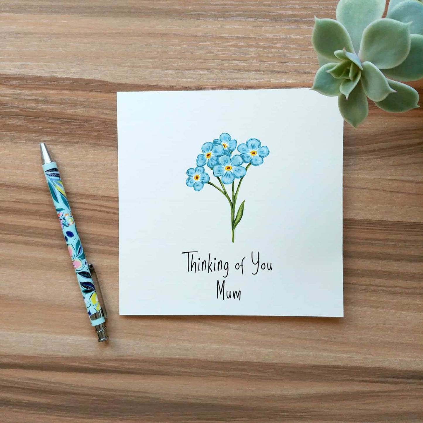 Thinking of You Forget Me Not Card | Sympathy Card