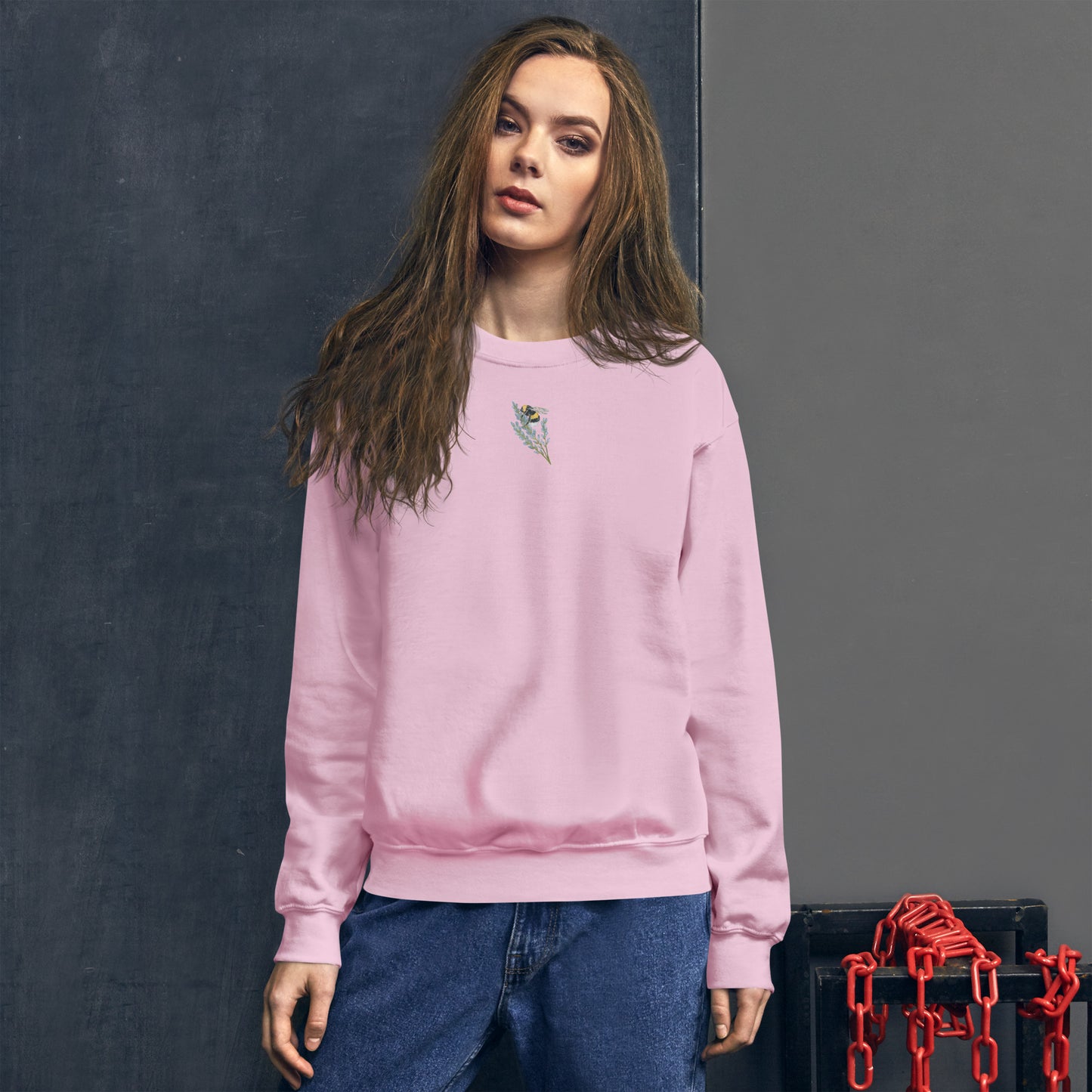 Bumble Bee on Lavender Sweater | Bee Jumper