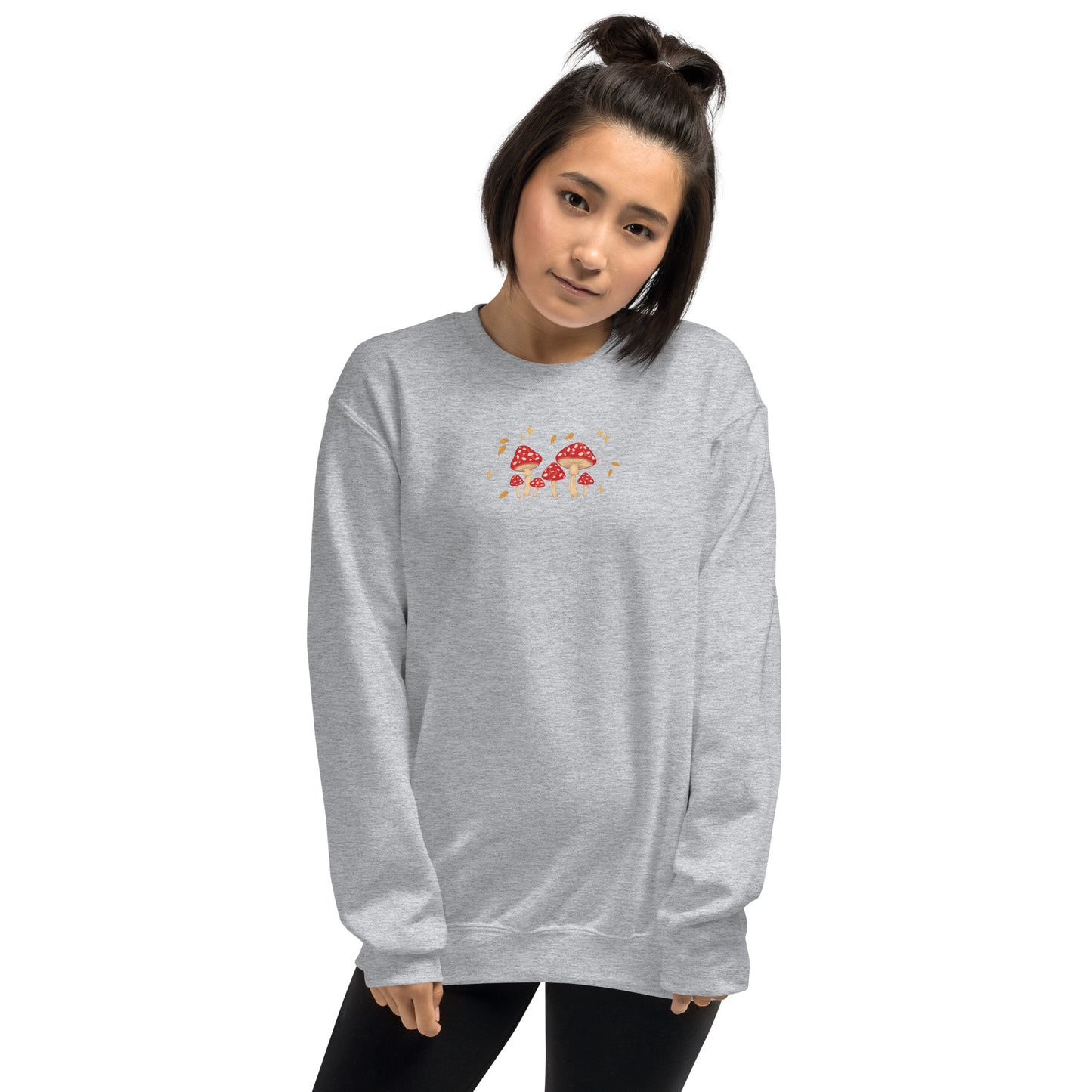 Mushroom Jumper | Autumn Sweater | Toadstools, Falling Leaves and Stars