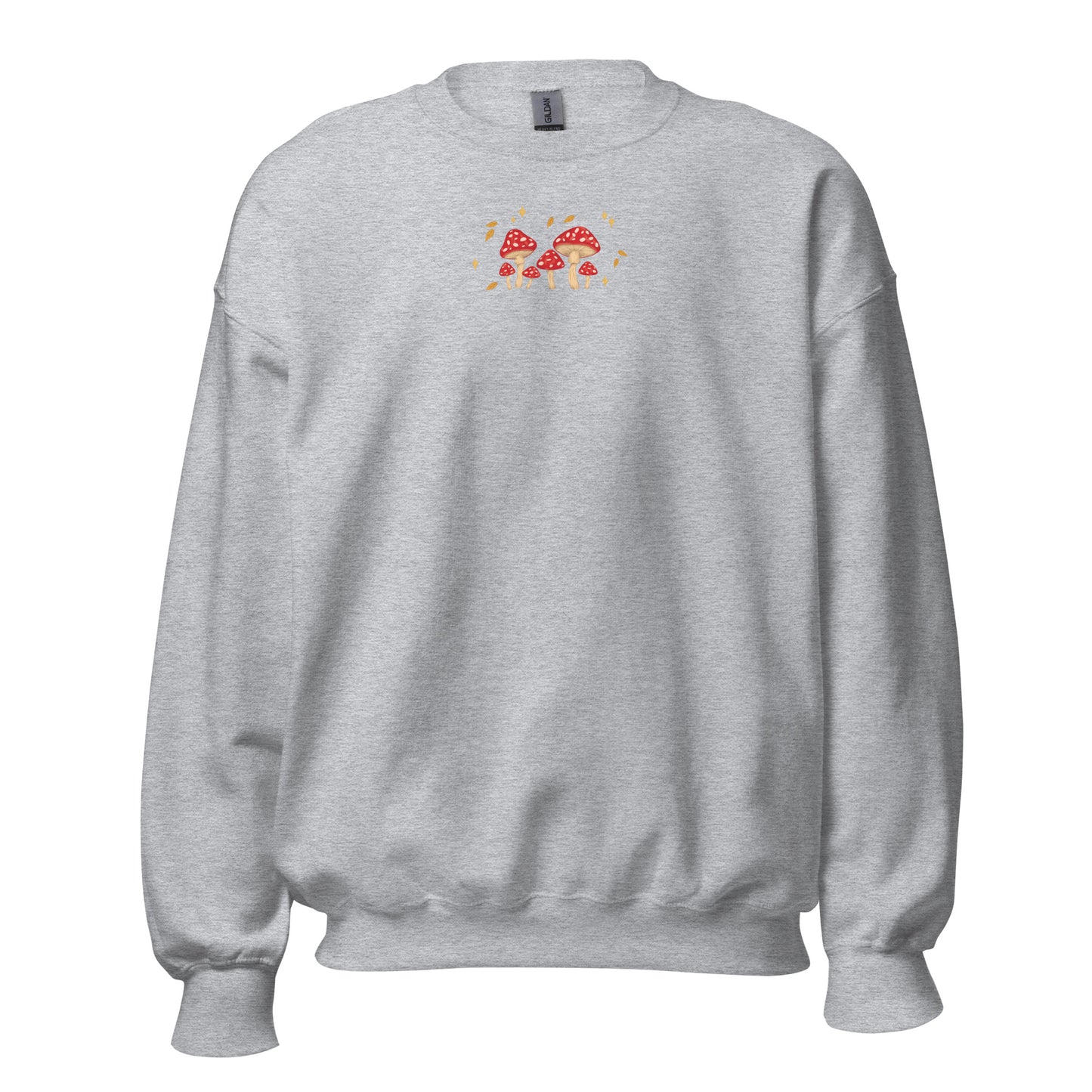 Mushroom Jumper | Autumn Sweater | Toadstools, Falling Leaves and Stars
