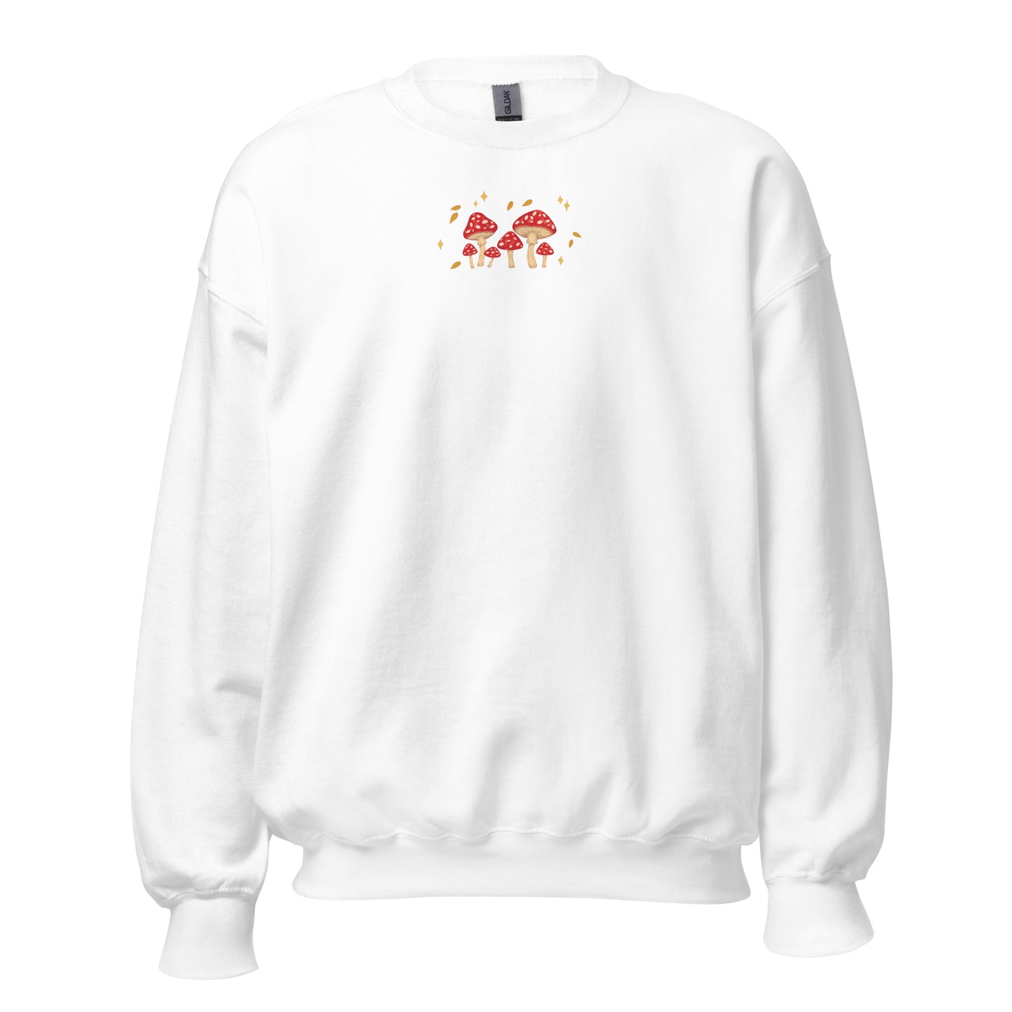 Mushroom Jumper | Autumn Sweater | Toadstools, Falling Leaves and Stars