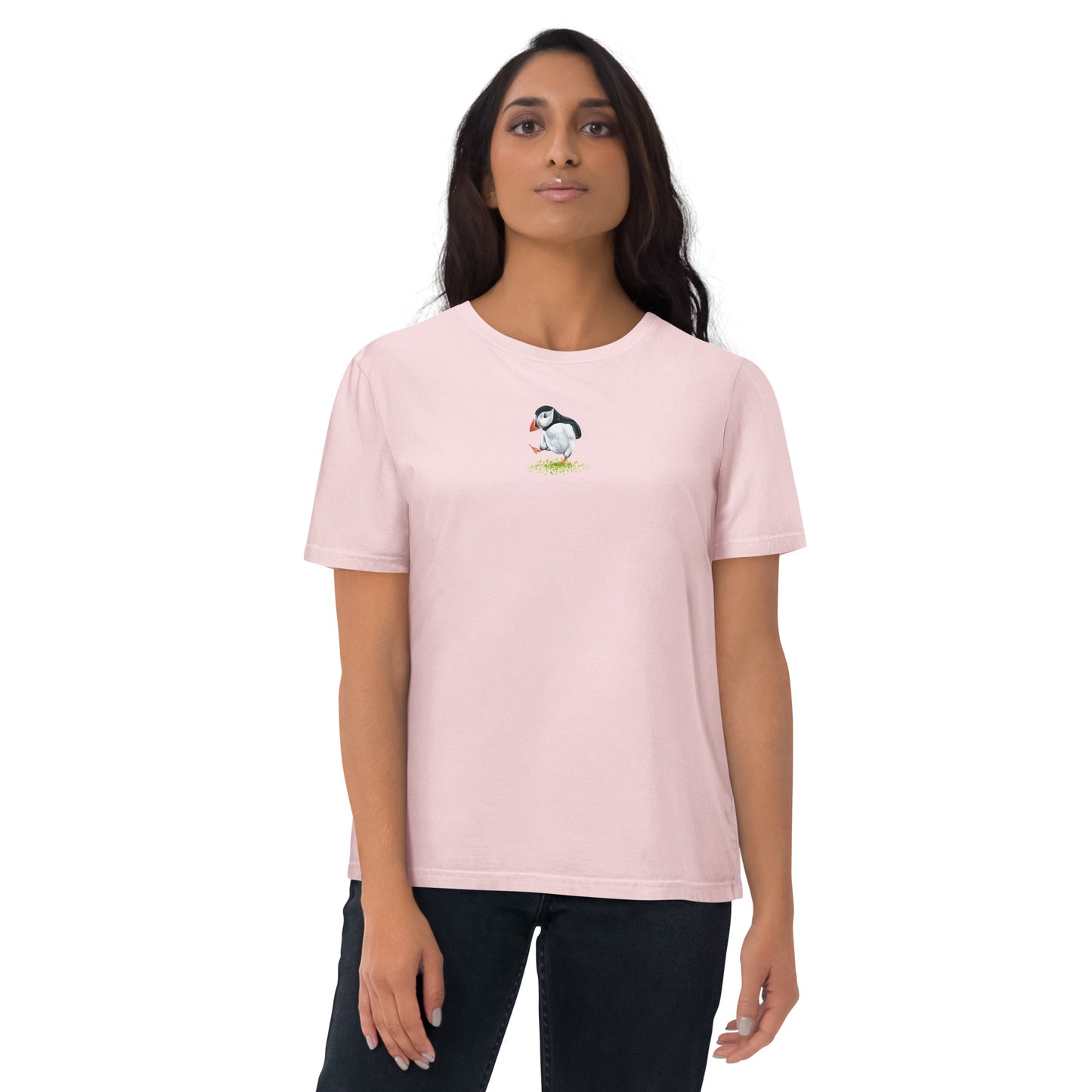 Dancing Puffin T-Shirt | Unisex Organic Cotton T-Shirt