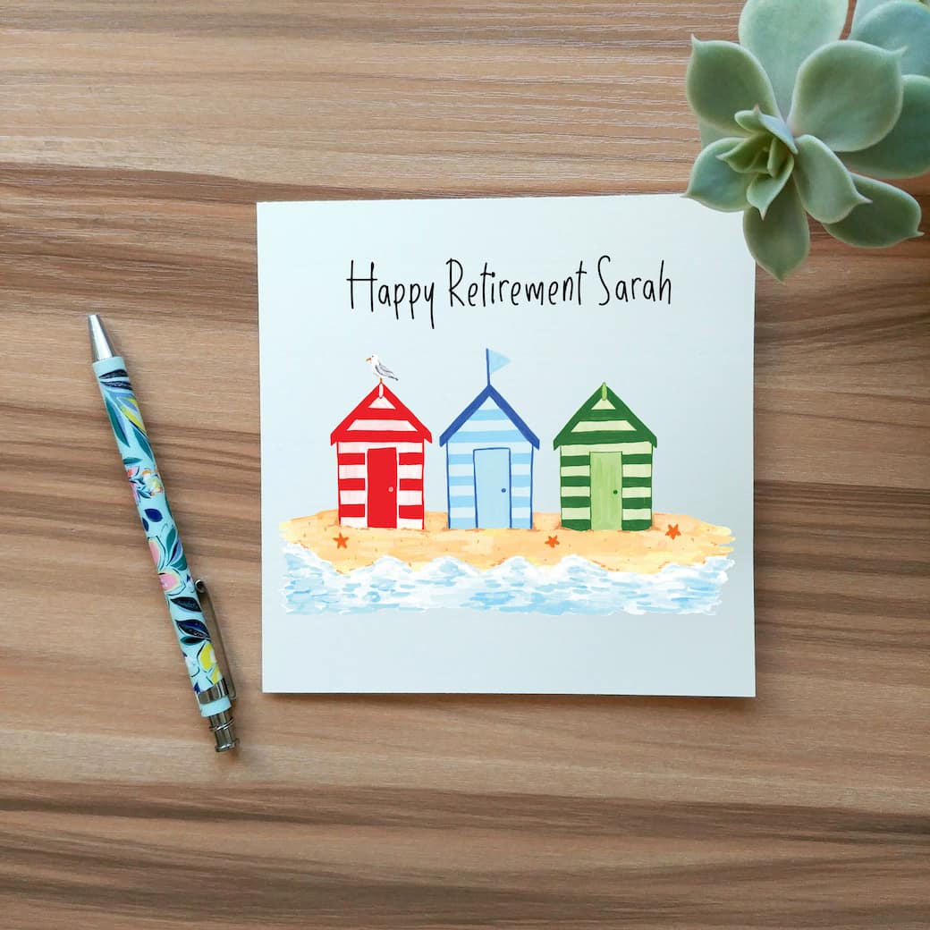 Personalised retirement card for friend