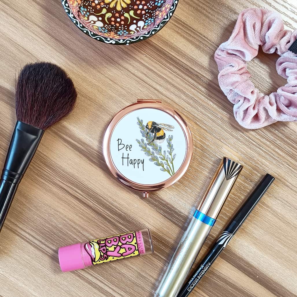 Bee Happy Compact Mirror