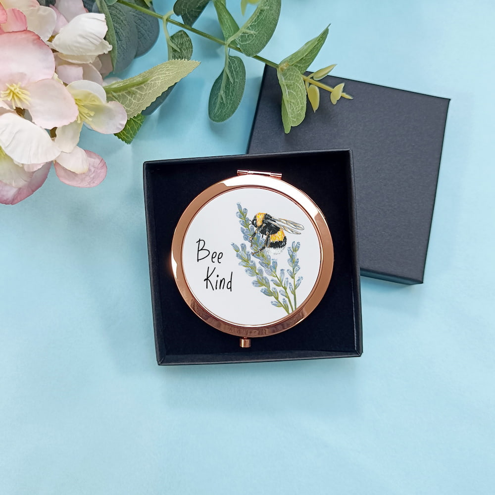 Bee Happy Compact Mirror