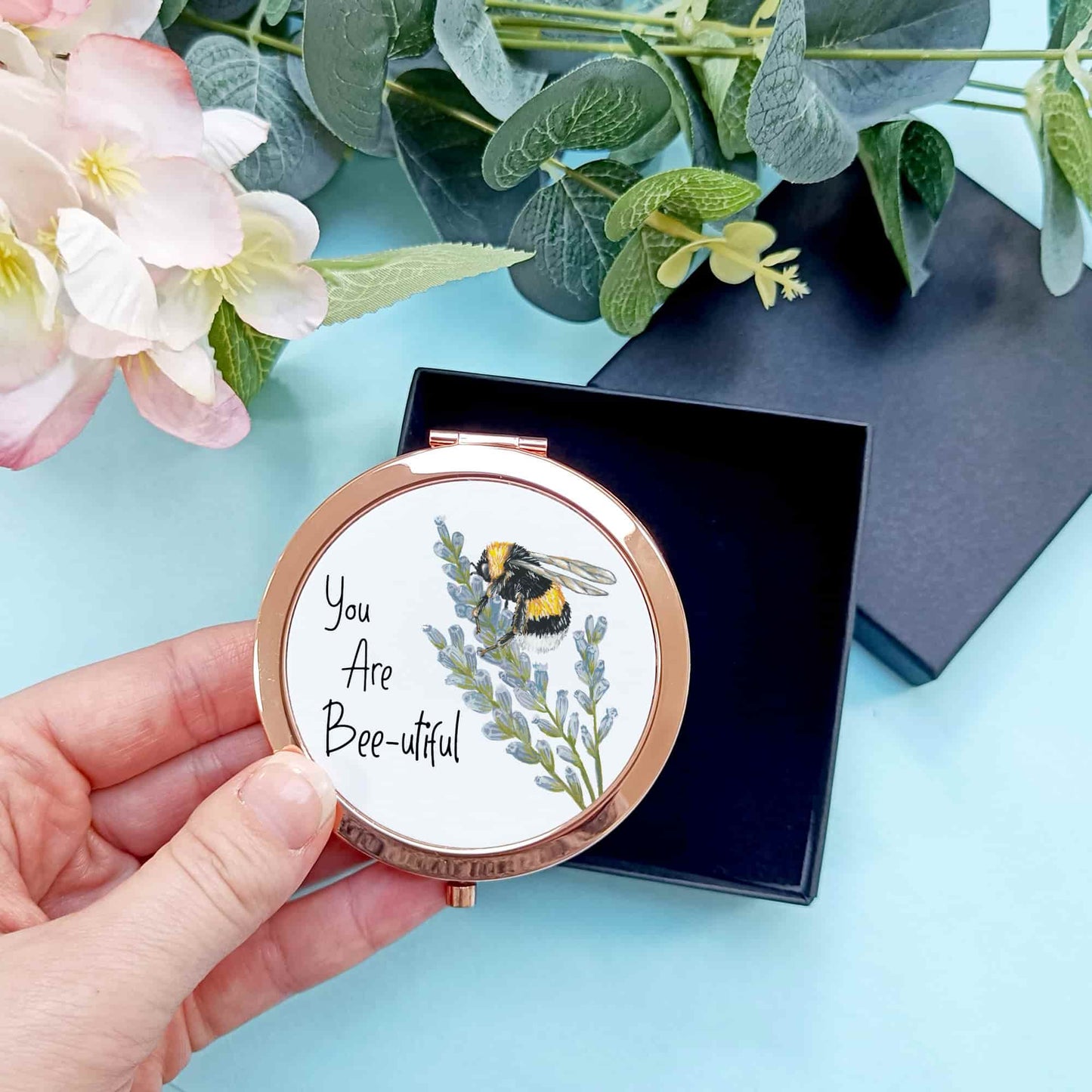 Bee Happy Compact Mirror