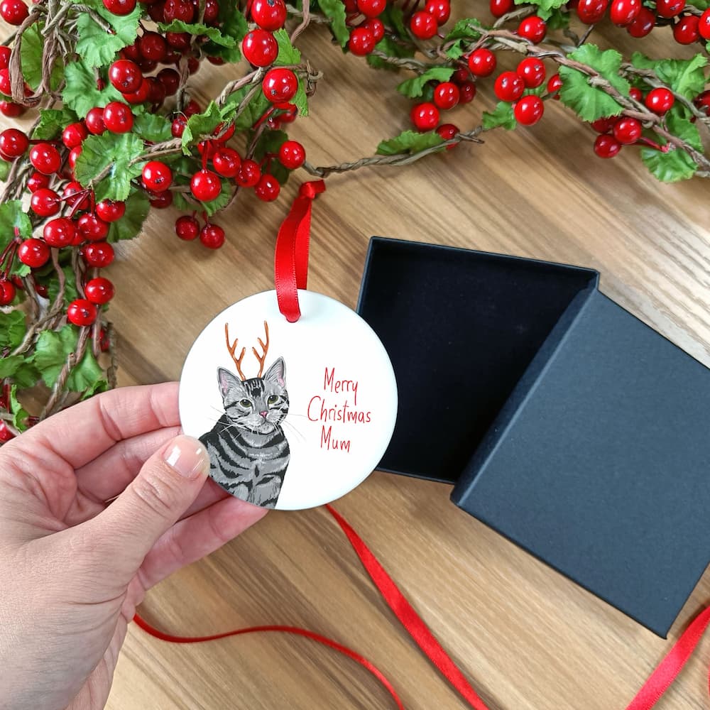 Cat Christmas Tree Decoration