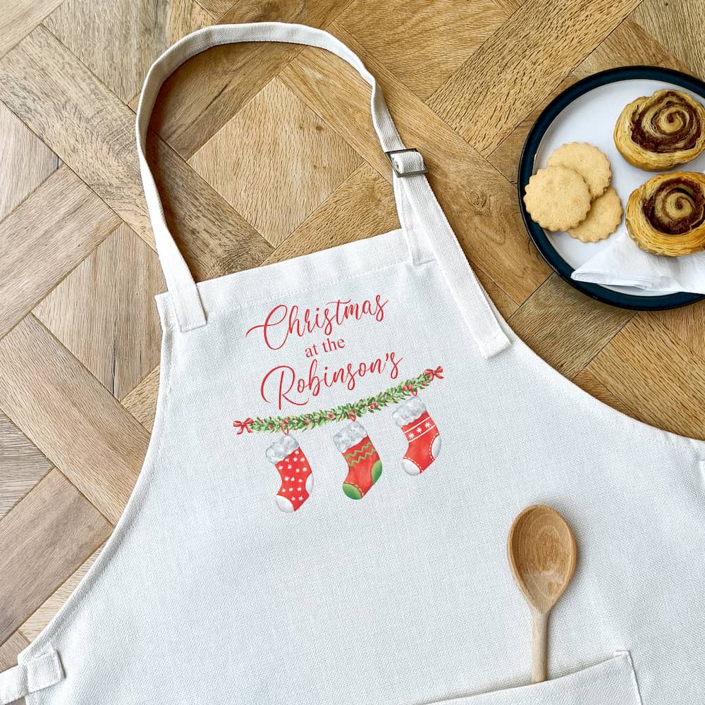 Personalised Family Christmas Apron