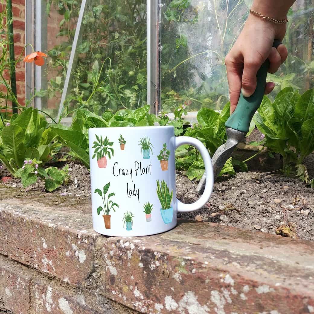 Personalised Crazy Plant Lady Mug