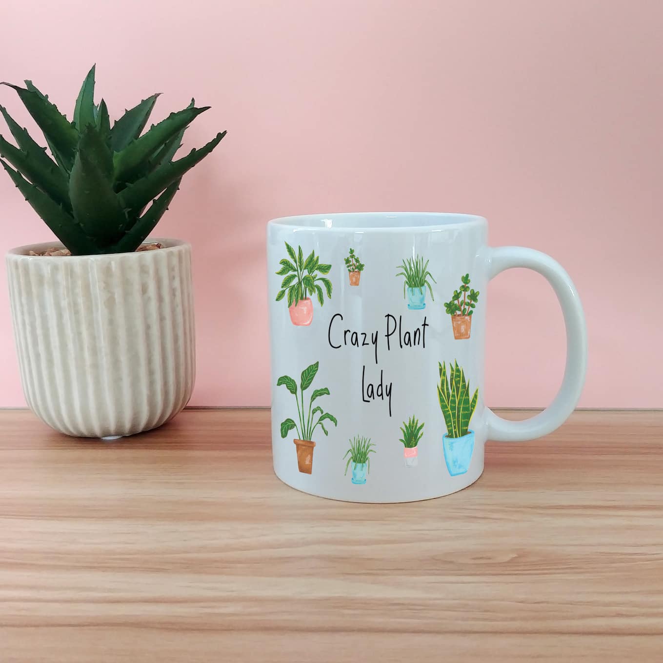 Personalised Crazy Plant Lady Mug