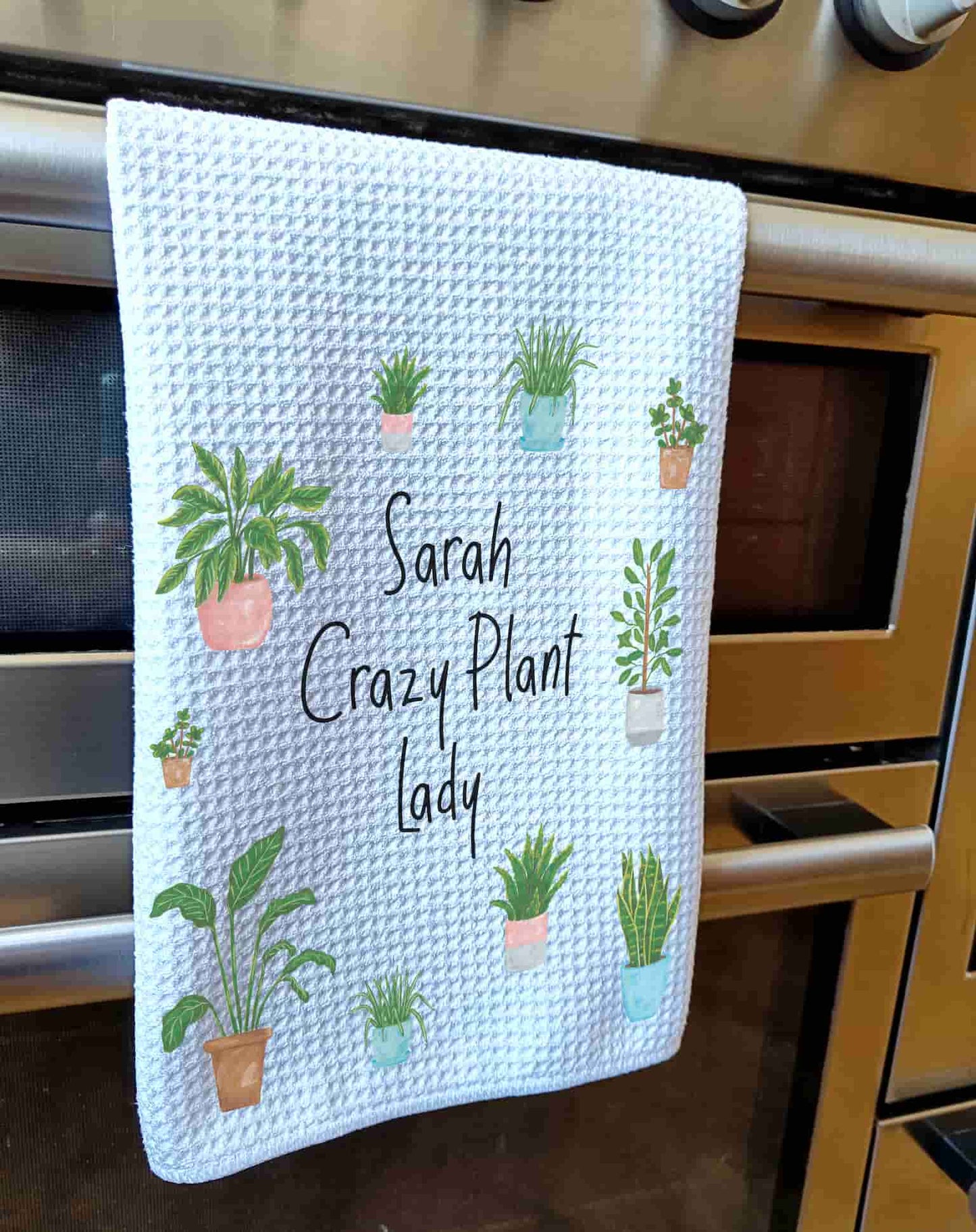 Crazy Plant Lady Tea Towel