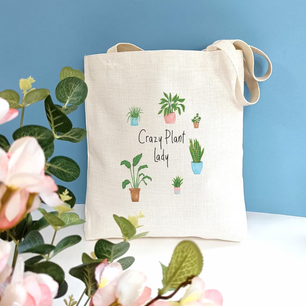 Crazy Plant Lady Tote Bag Laura Stanley Designs