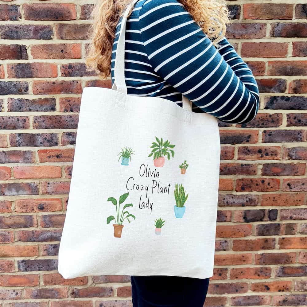 Crazy Plant Lady Tote Bag