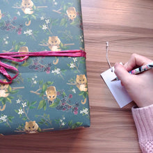 Load image into Gallery viewer, Hazel Dormouse Wrapping Paper and Tag Set
