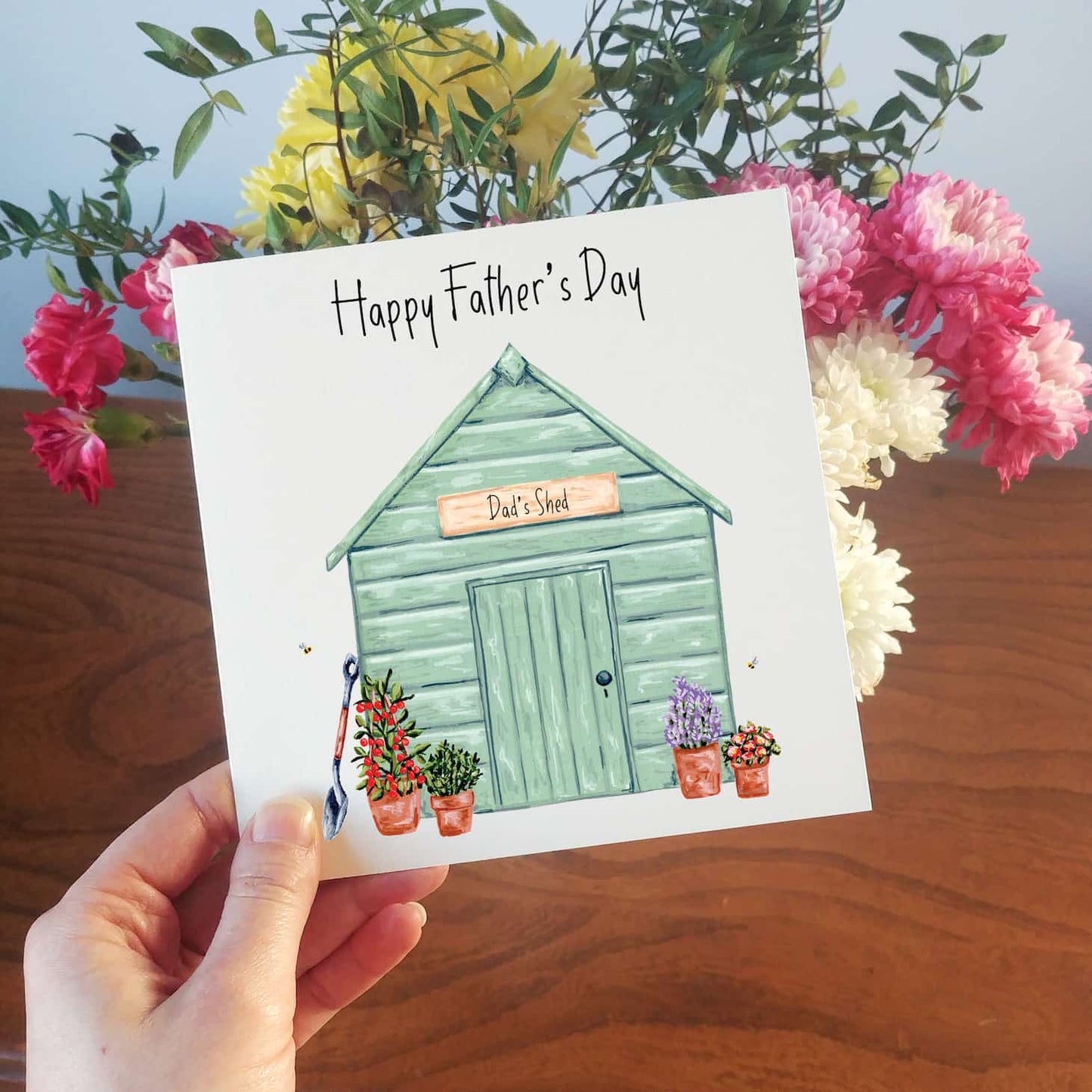 Personalised Garden Shed Father's Day Card