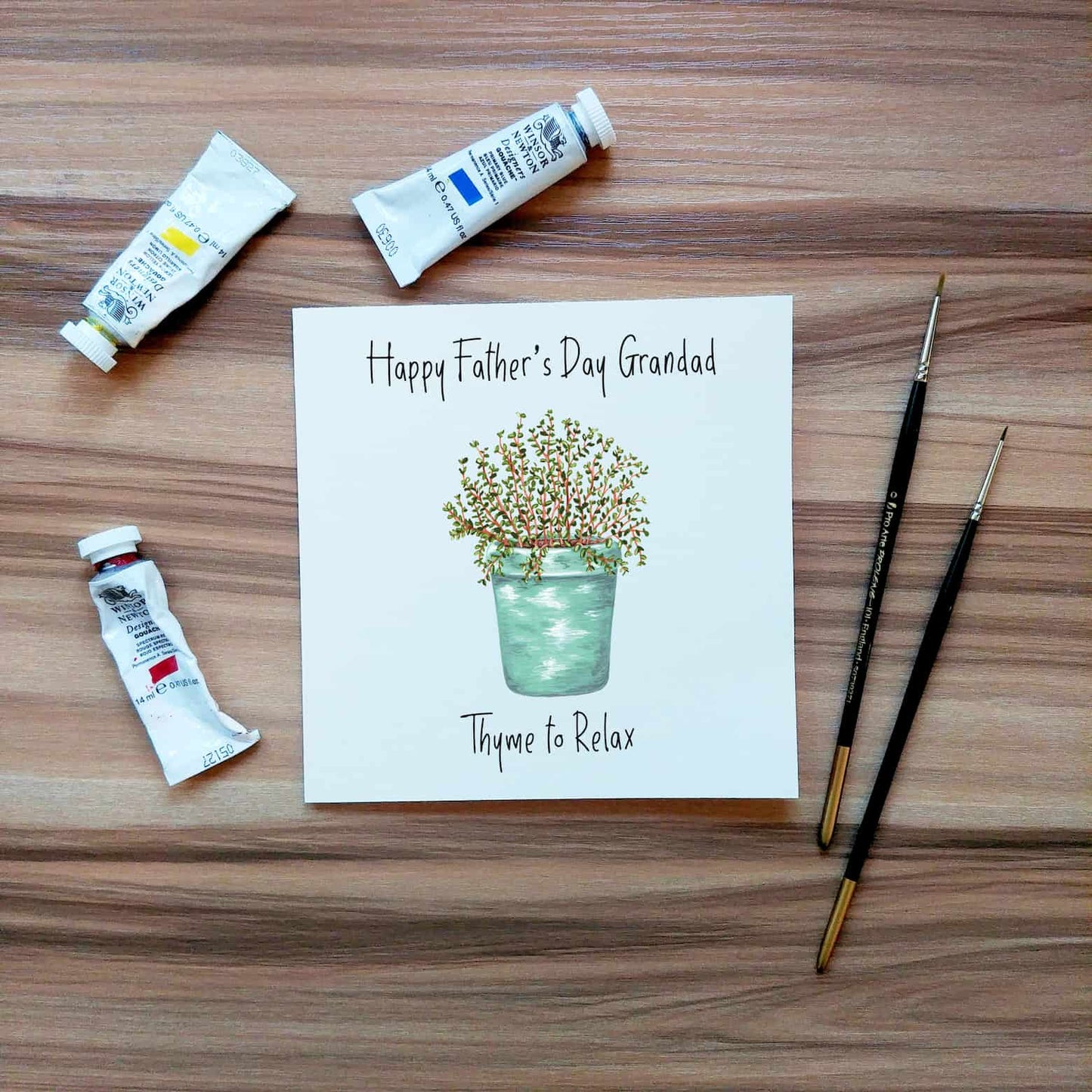 Thyme to Relax Father's Day Card