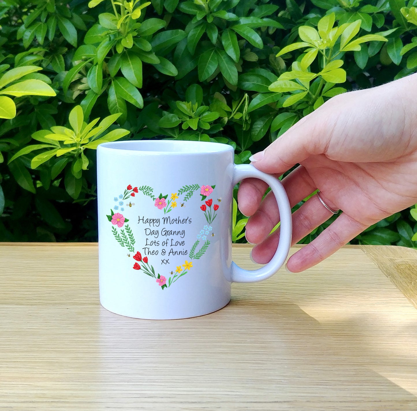 Personalised Floral Mother's Day Mug