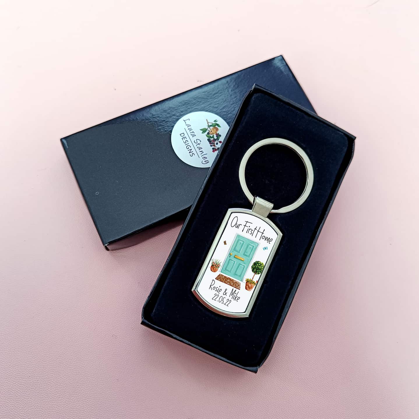 Personalised First Home Keyring