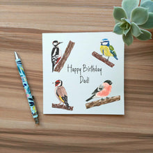 Load image into Gallery viewer, Illustrated Garden Birds Birthday Card
