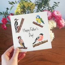 Load image into Gallery viewer, Garden Birds Father&#39;s Day Card | Bird Watching Card
