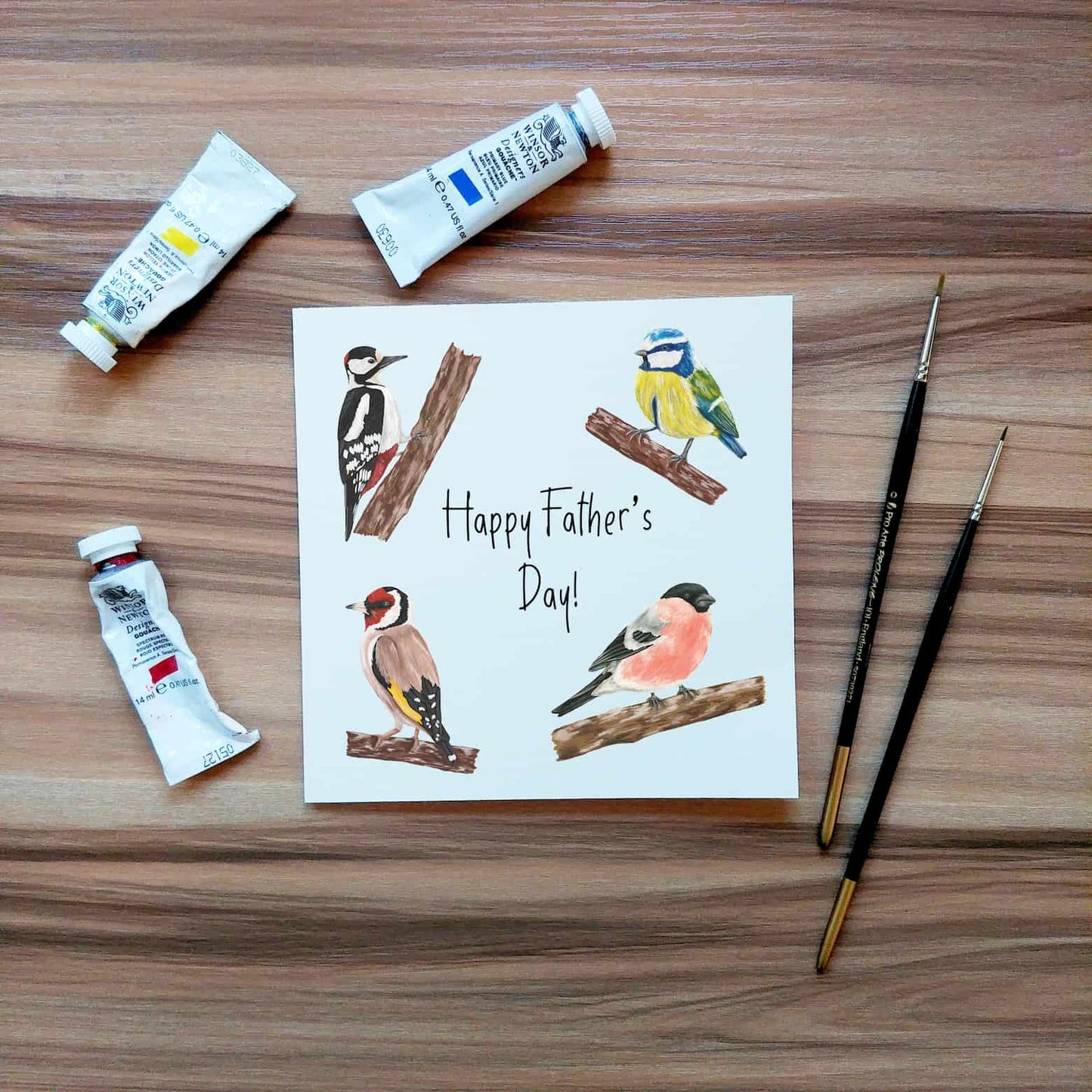 Garden Birds Father's Day Card | Bird Watching Card