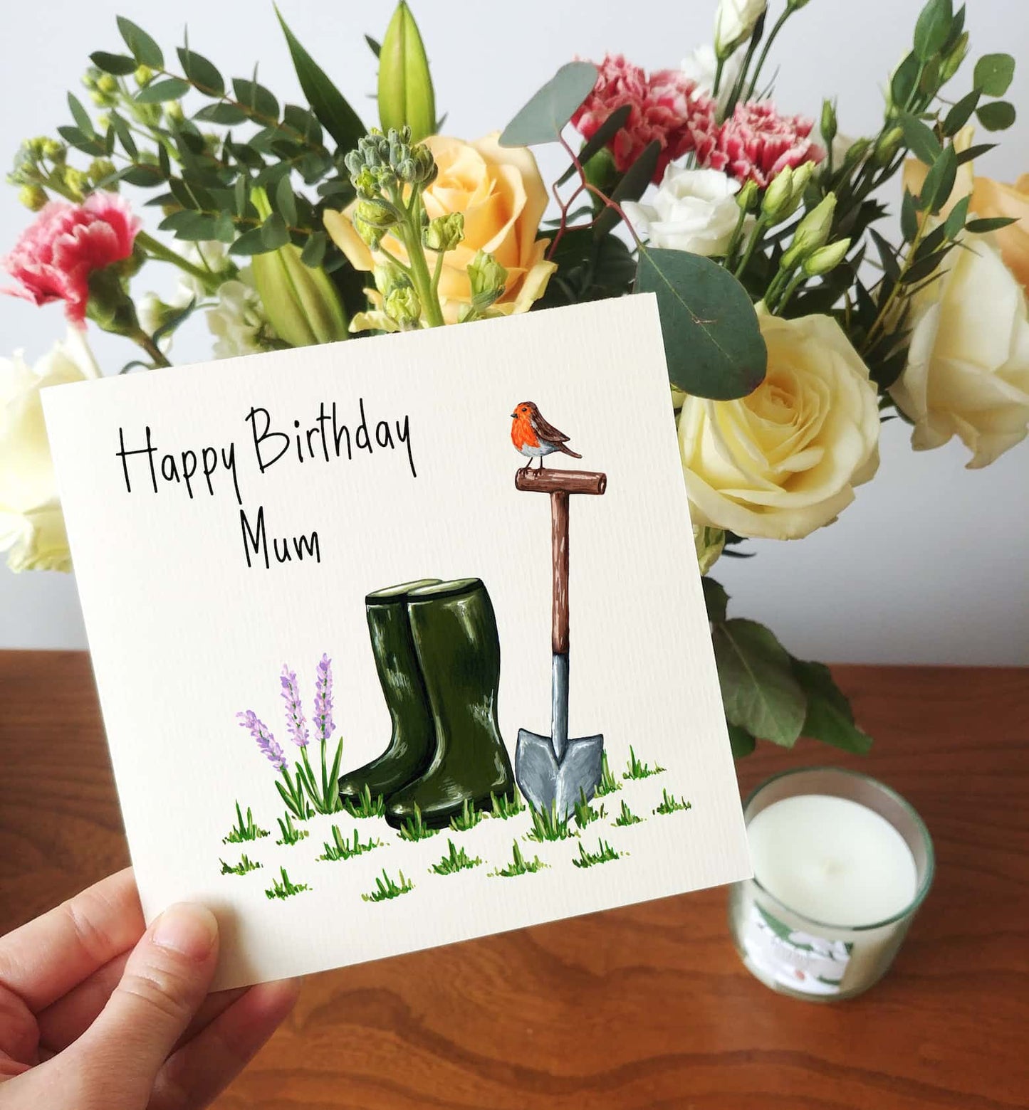 gardener's friend birthday card for mum
