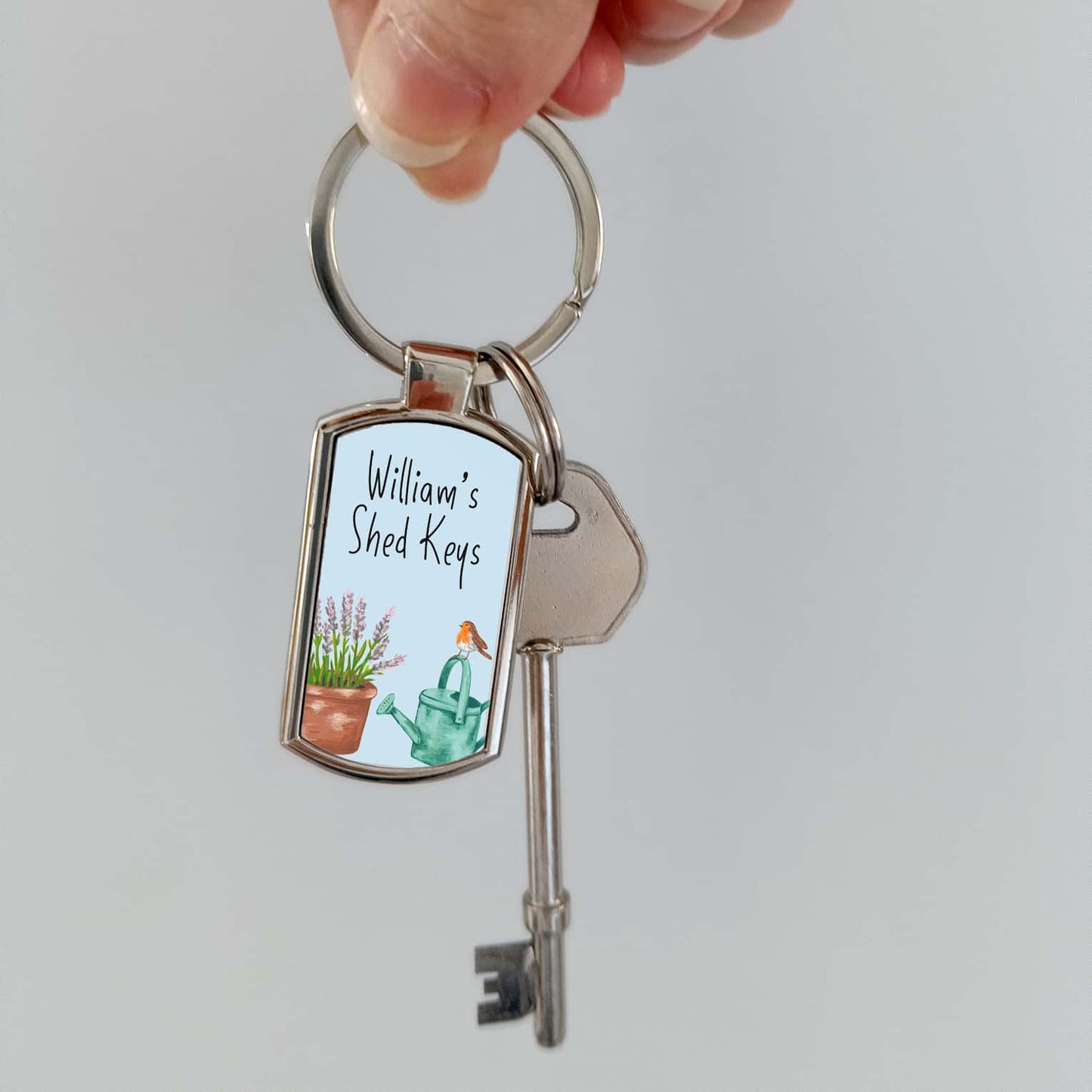 Personalised Garden Shed Key Ring | Gardening Keychain