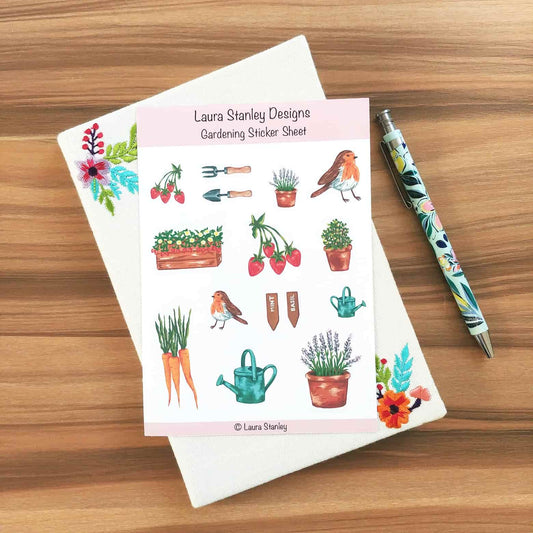 Gardening Sticker Sheet