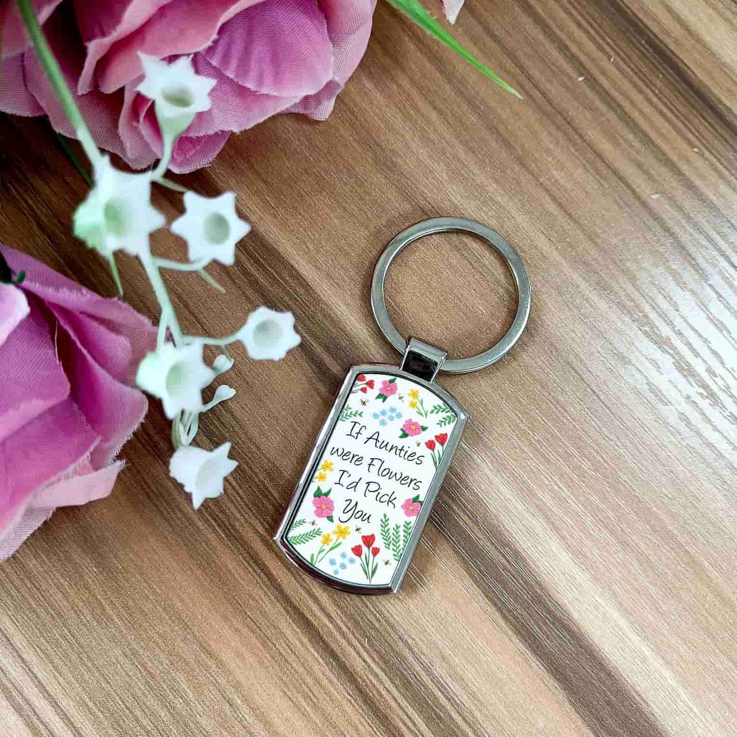If Mums Were Flowers Keyring