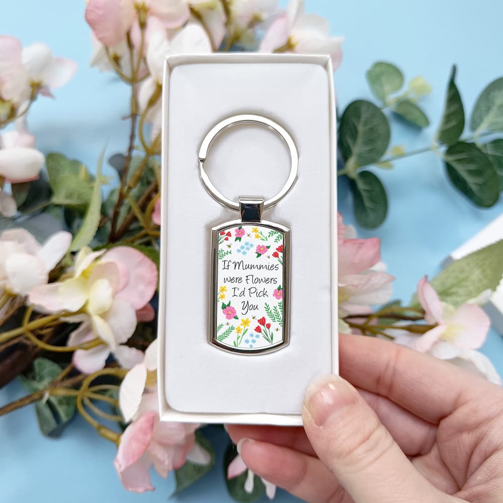 If Mums Were Flowers Keyring