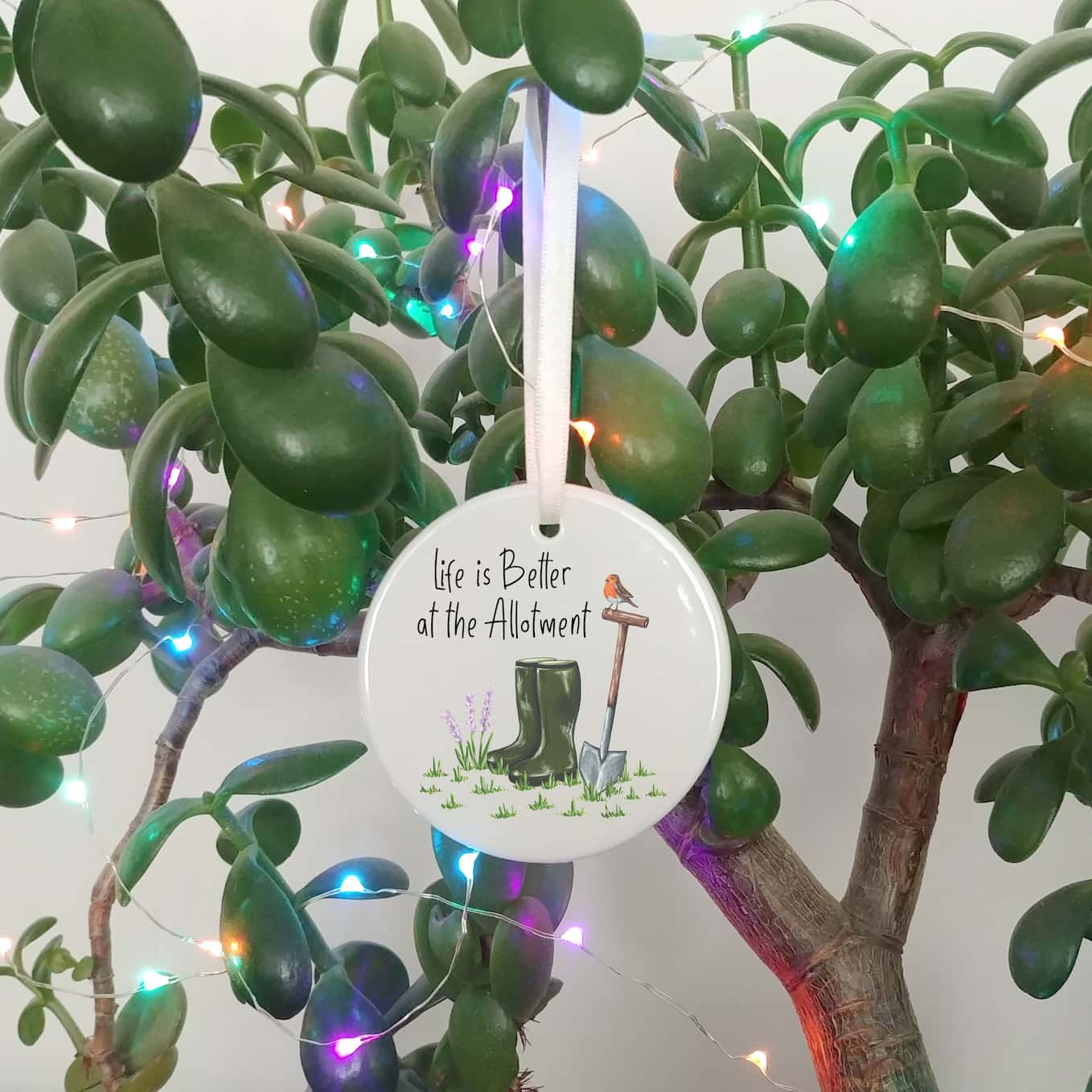 Gardening Ceramic Hanging Ornament | Life is Better at the Allotment / Garden
