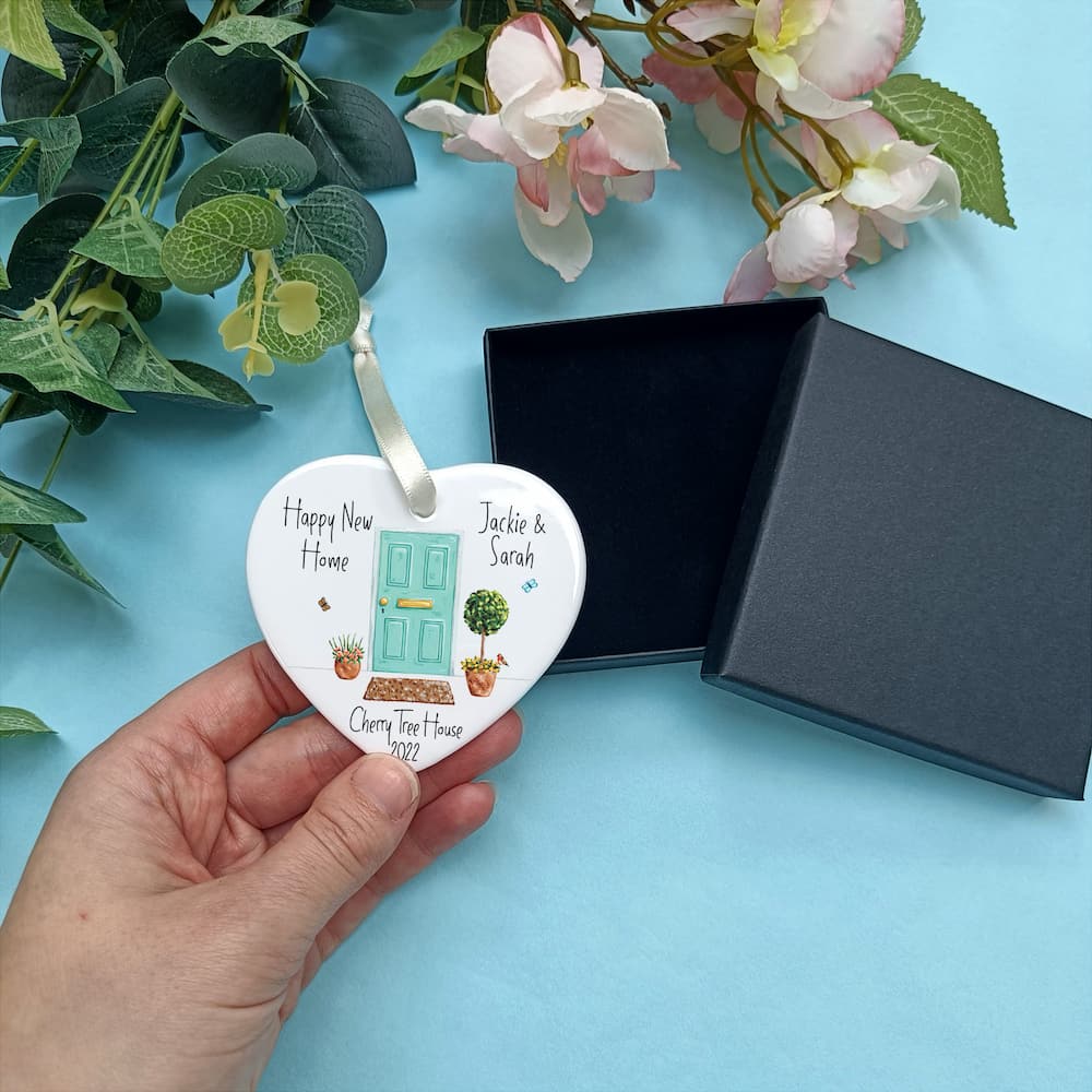 New Home Ceramic Heart Decoration