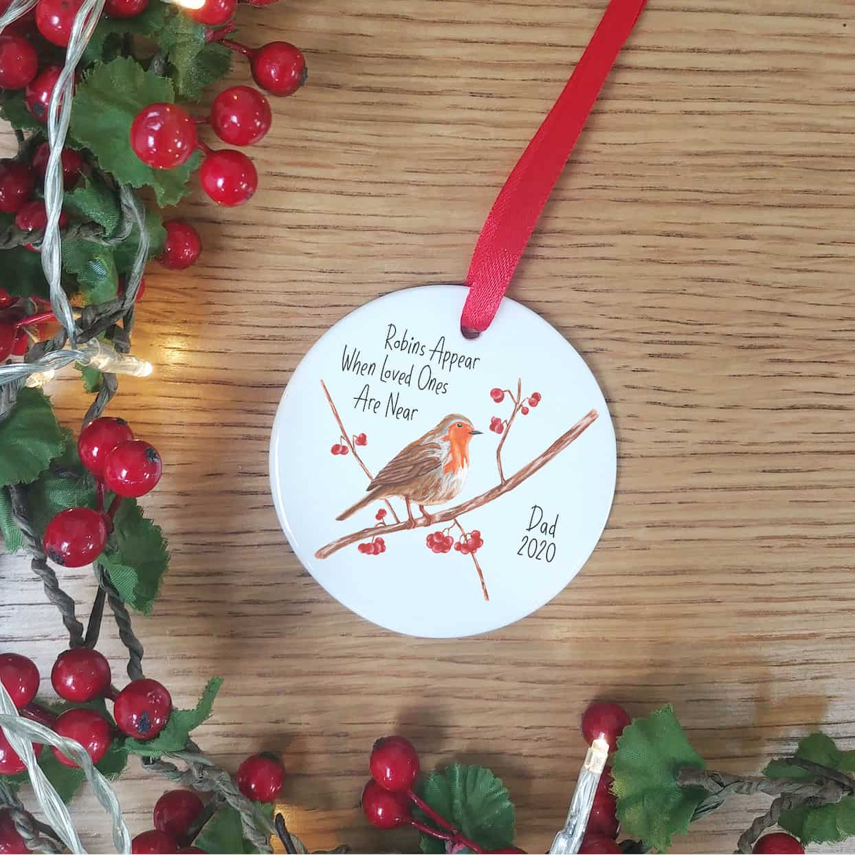 Robin Christmas Tree Decoration | Robins Appear When Loved Ones Are Near