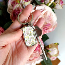 Load image into Gallery viewer, Wildflowers Keyring | Woodland Flowers Key Chain
