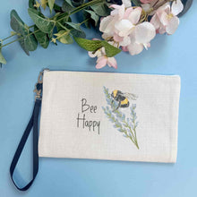 Load image into Gallery viewer, Bee Happy Make Up Bag
