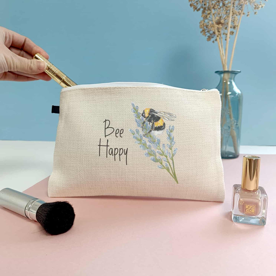 Bee Happy Make Up Bag