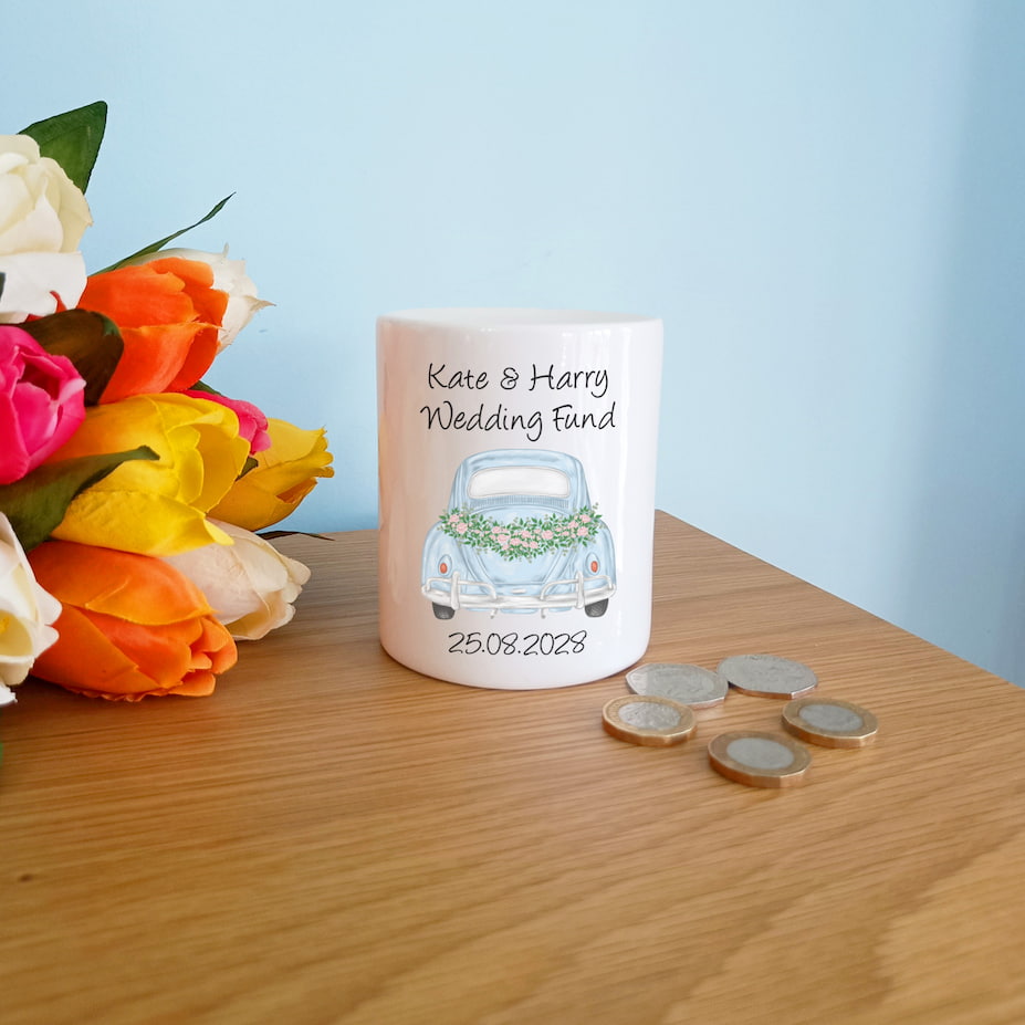 Personalised Wedding Fund Money Box