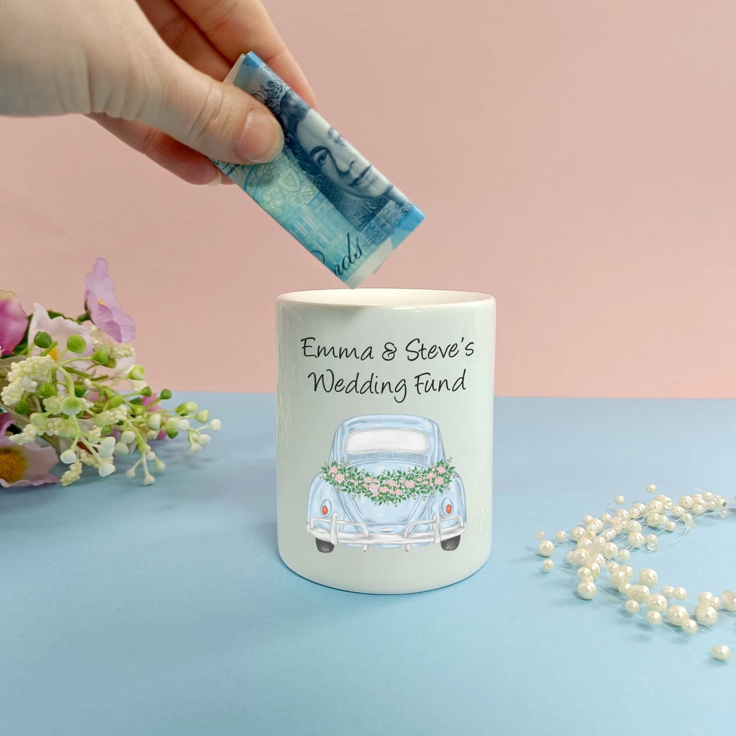 Personalised Wedding Fund Money Box