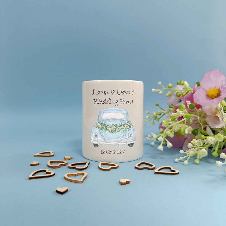 Personalised Wedding Fund Money Box