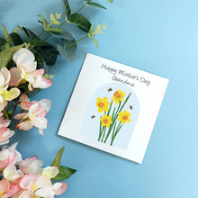 Load image into Gallery viewer, Personalised Daffodil Mother&#39;s Day Card
