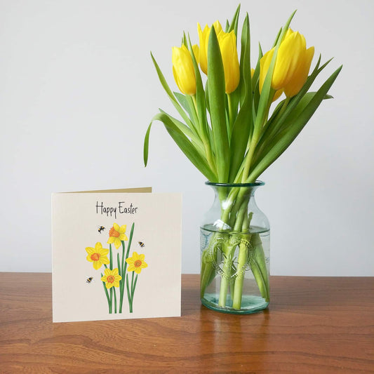 Personalised Daffodil Easter Card