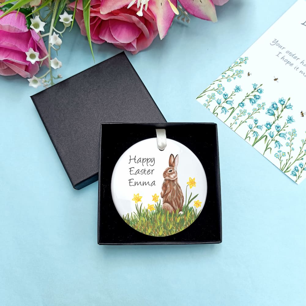 Personalised Easter Bunny Decoration